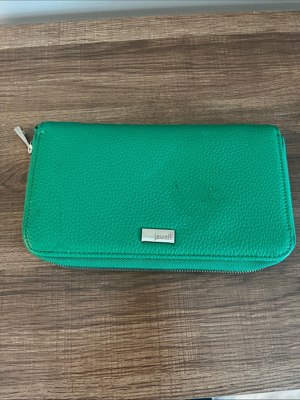 Jawell Green Zip-Around Women's Wallet